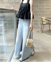 將圖片載入圖庫檢視器 Denim Cotton Maxi Skirt