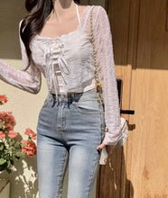 Load image into Gallery viewer, Daisy Ribbon Cardigan Top