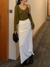 Load image into Gallery viewer, Ruched Maxi Skirt