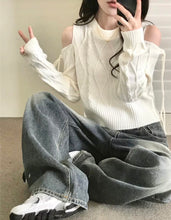 Load image into Gallery viewer, Sexy Ribbon Knit Top