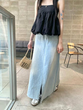 將圖片載入圖庫檢視器 Denim Cotton Maxi Skirt