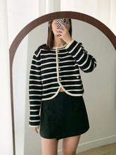 Load image into Gallery viewer, Striped Button Up Cardigan
