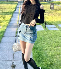 Load image into Gallery viewer, Sexy Ribbon Knit Top