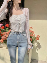 Load image into Gallery viewer, Daisy Ribbon Cardigan Top
