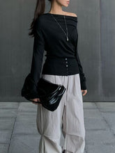 Load image into Gallery viewer, Elegant Shoulder Knit Top