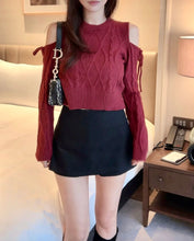 Load image into Gallery viewer, Sexy Ribbon Knit Top