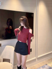 Load image into Gallery viewer, Sexy Ribbon Knit Top