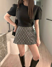 Load image into Gallery viewer, Belted Plaid Skort