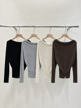 Load image into Gallery viewer, Elegant Shoulder Knit Top