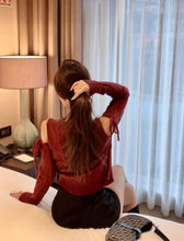 Load image into Gallery viewer, Sexy Ribbon Knit Top