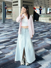 將圖片載入圖庫檢視器 Denim Cotton Maxi Skirt