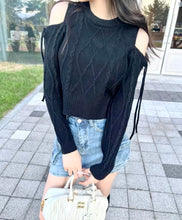 Load image into Gallery viewer, Sexy Ribbon Knit Top