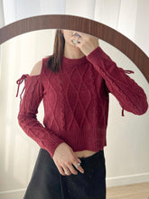 Load image into Gallery viewer, Sexy Ribbon Knit Top