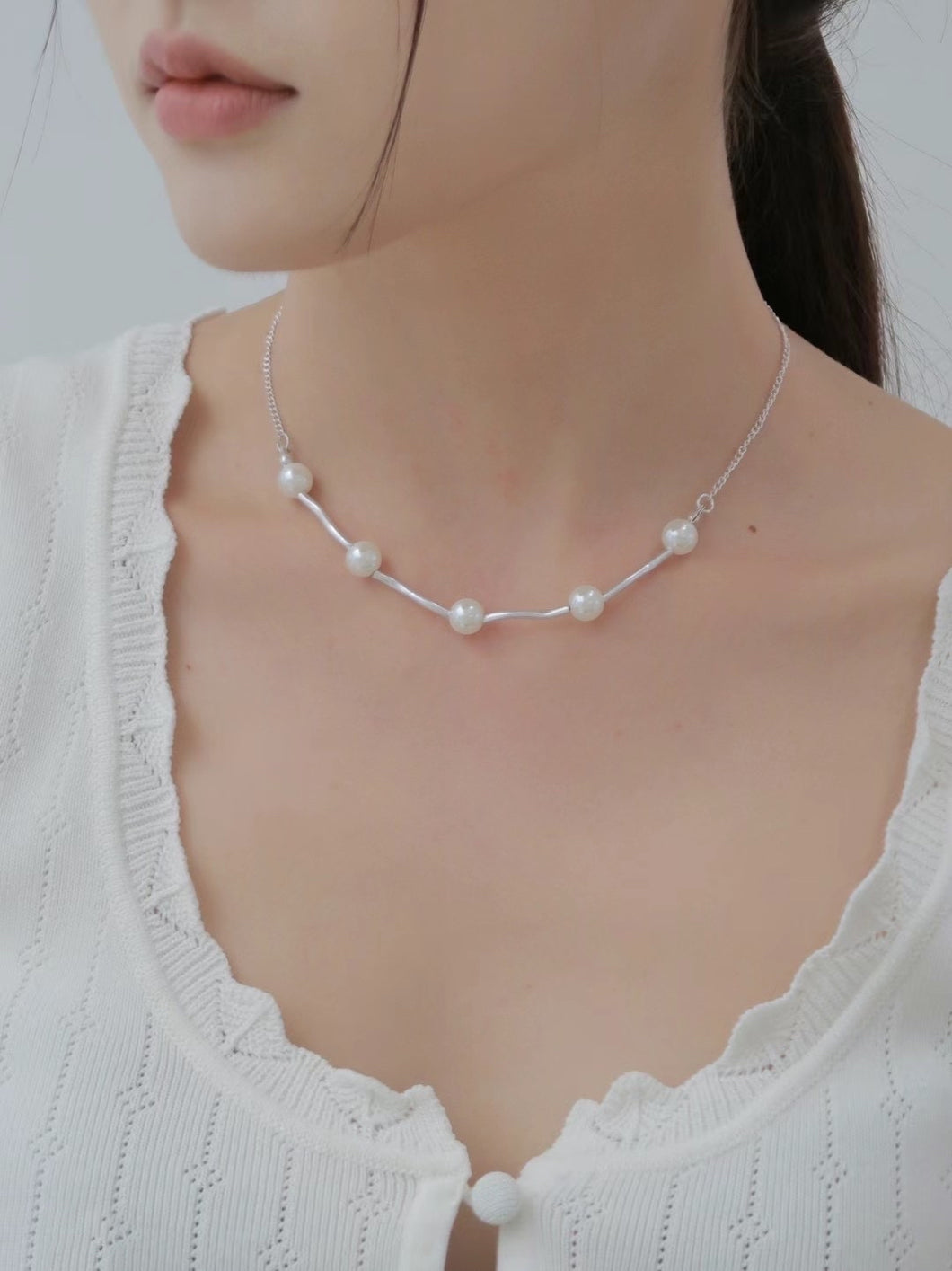 Pearl Wave Necklace