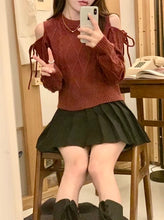 Load image into Gallery viewer, Sexy Ribbon Knit Top