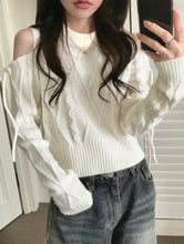 Load image into Gallery viewer, Sexy Ribbon Knit Top