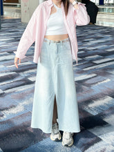 將圖片載入圖庫檢視器 Denim Cotton Maxi Skirt