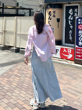 將圖片載入圖庫檢視器 Denim Cotton Maxi Skirt