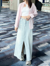將圖片載入圖庫檢視器 Denim Cotton Maxi Skirt