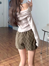 Load image into Gallery viewer, Belted Plaid Skort