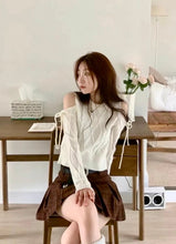 Load image into Gallery viewer, Sexy Ribbon Knit Top