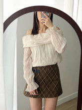 Load image into Gallery viewer, Belted Plaid Skort