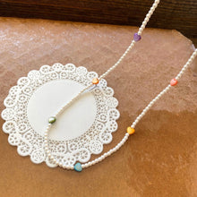 Load image into Gallery viewer, Colourful Heart Pearl Necklace