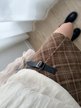 Load image into Gallery viewer, Belted Plaid Skort