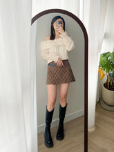 Load image into Gallery viewer, Belted Plaid Skort