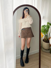 Load image into Gallery viewer, Belted Plaid Skort