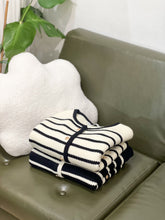 Load image into Gallery viewer, Striped Button Up Cardigan