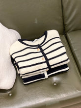 Load image into Gallery viewer, Striped Button Up Cardigan