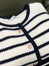 Load image into Gallery viewer, Striped Button Up Cardigan