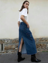 將圖片載入圖庫檢視器 Pocket Denim Slit Skirt