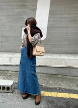 將圖片載入圖庫檢視器 Pocket Denim Slit Skirt