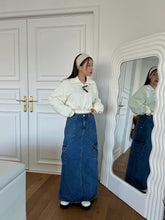 將圖片載入圖庫檢視器 Pocket Denim Slit Skirt