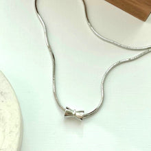 Load image into Gallery viewer, S925 Bowtie Necklace