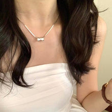Load image into Gallery viewer, S925 Bowtie Necklace