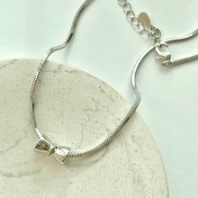 Load image into Gallery viewer, S925 Bowtie Necklace