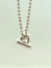 Load image into Gallery viewer, Heart Chain Dot Necklace