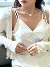 Load image into Gallery viewer, Heart Chain Dot Necklace