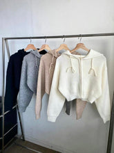 Load image into Gallery viewer, Zipper Cropped Knit Outer