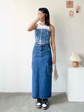 將圖片載入圖庫檢視器 Pocket Denim Slit Skirt