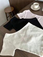 Load image into Gallery viewer, Cotton One Shoulder Top