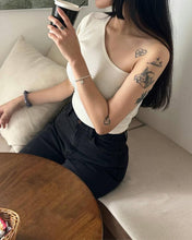 Load image into Gallery viewer, Cotton One Shoulder Top