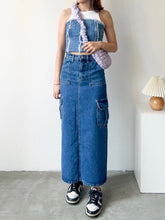 將圖片載入圖庫檢視器 Pocket Denim Slit Skirt