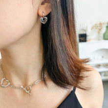 Load image into Gallery viewer, Heart Lock Earrings