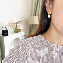 Load image into Gallery viewer, Heart Lock Earrings