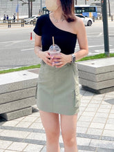 Load image into Gallery viewer, Cotton One Shoulder Top