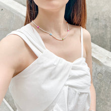 Load image into Gallery viewer, Colourful Heart Pearl Necklace
